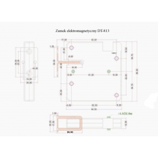 ZAMEK ELEKTROMAGNETYCZNY ELEKTROZACZEP DT-813